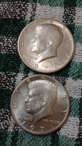 США пол доллара 1971