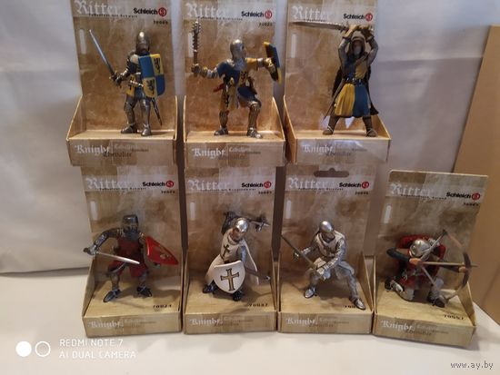 Шляйх(Schleich),фигурки людей,Исторические воины(набором 7 единиц)