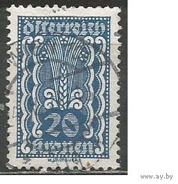 Австрия. Символика. Колосок. 1922г. Mi#370.