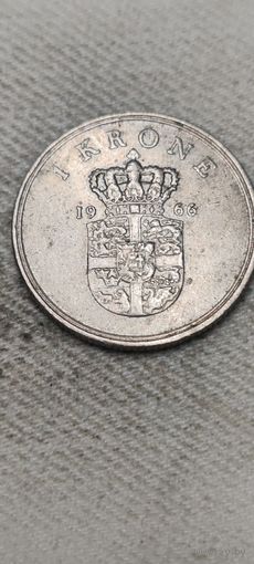 Дания 1 крона 1966