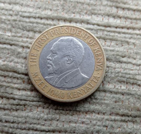 Werty71 Кения 10 шиллингов 2005 Биметалл