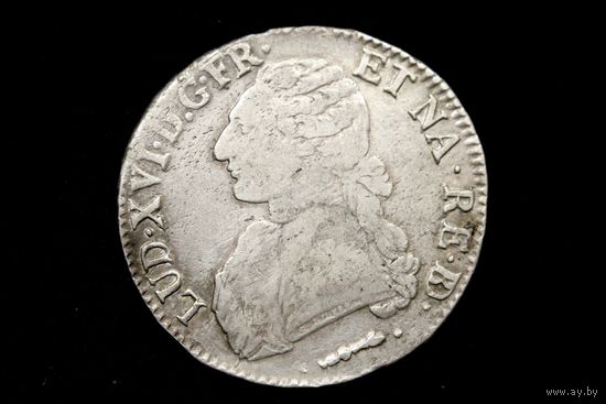 Талер (экю) 1778 г. Франция, Людовик XVI