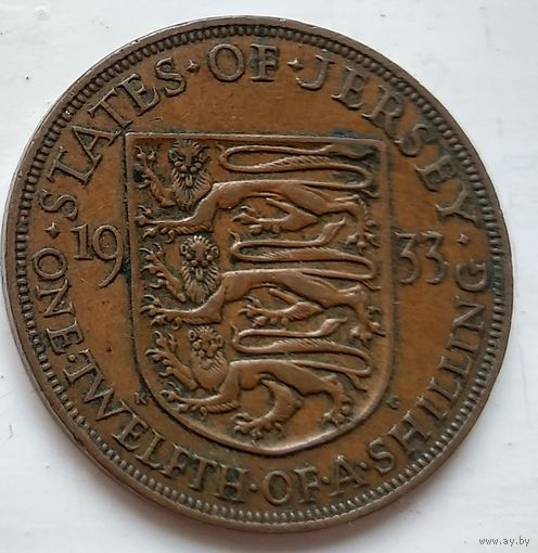 Джерси 1/12 шиллинга, 1933 1-10-16