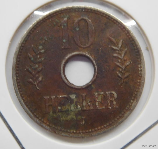 Германская Восточная Африка 10 геллеров 1910 г