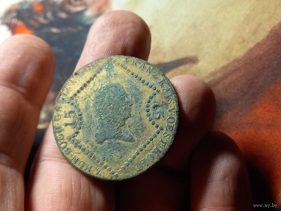 15 крейцеров 1807 г. Австрийская Империя МД Шмольниц S