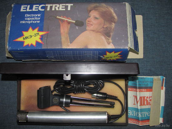 Микрофон МКЭ 271,СССР,новый,в упаковке