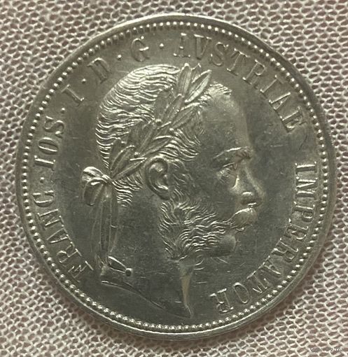 Монета 1 флорин 1889 год. Австро-Венгрия. Франц Иосиф I.