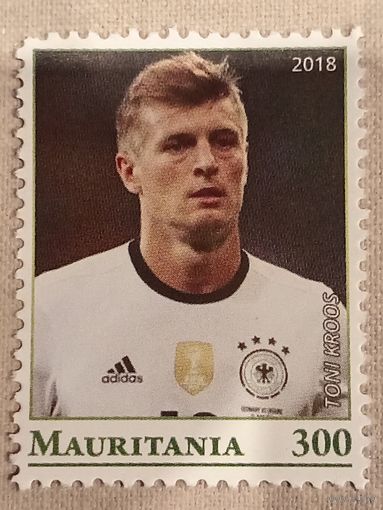 Мавритания 2018. Футбол. Tony Kroos. Марка из серии