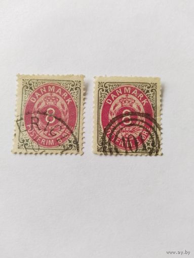 Дания 1875.  1885  2 м