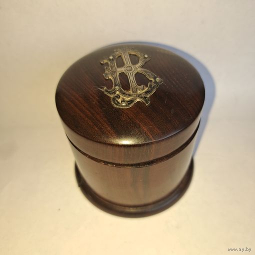 Старинная чернильница. Дерево серебро .