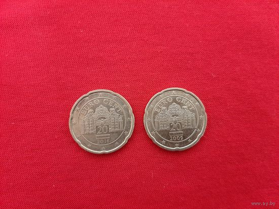 20 евроцентов 2009 2016 год Австрия