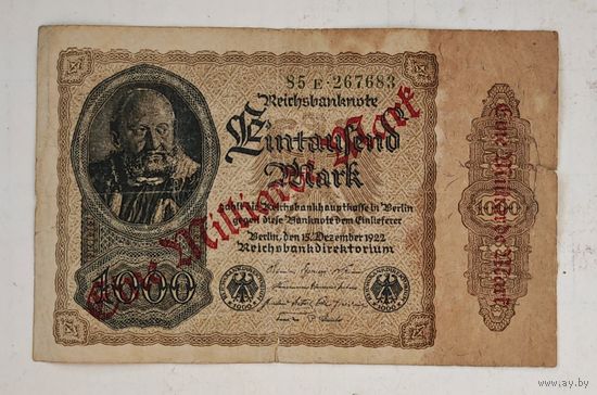 МИЛЛИАРД марок 1922 год Германия