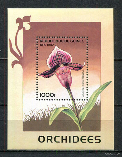 Гвинея - 1997 - Цветы. Орхидеи - [Mi. bl. 507] - 1 блок. MNH.  (Лот 39Js)-T25P6