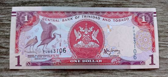 Werty71 Тринидад и Тобаго 1 доллар 2006 UNC банкнота птица