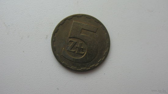 Польша 5 злотых 1975 г. ( Состояние отличное )