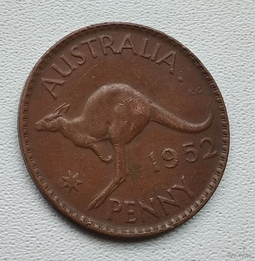 Австралия 1 пенни, 1952 Точка после "AUSTRALIA" 2-18-12