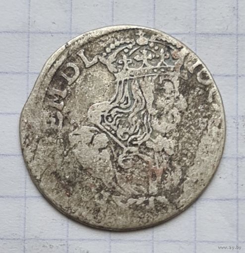 6 грошей 1663 год. Шестак.