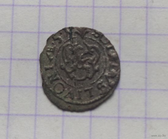 Солид 1651 г. Ливония Кристина