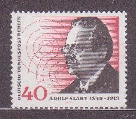 Берлин 1974 Мих  467  125 л со дня рожд. электронщика Адольфа Слаби**\\7