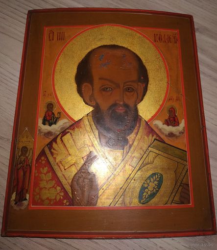 Икона святитель Николай Чудотворец, архиепископ Мир Ликийских, почитаемый как святой и чудотворец в христианстве.