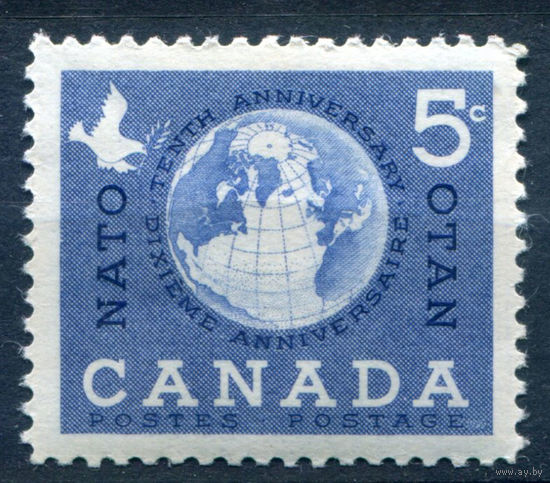 Канада - 1959г. - 10 лет НАТО - 1 марка - полная серия, MNH [Mi 331]. #3-WK-100-A-2