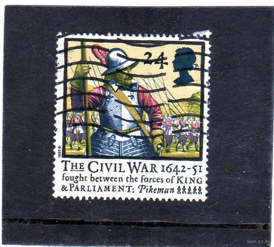 Великобритания.Ми-1405. Пикмен. Серия: 350-я годовщина гражданской войны.1992.