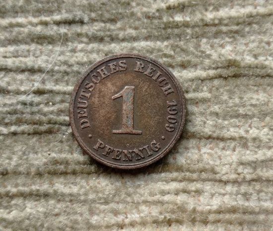 Werty71 Германия 1 пфенниг 1909 A