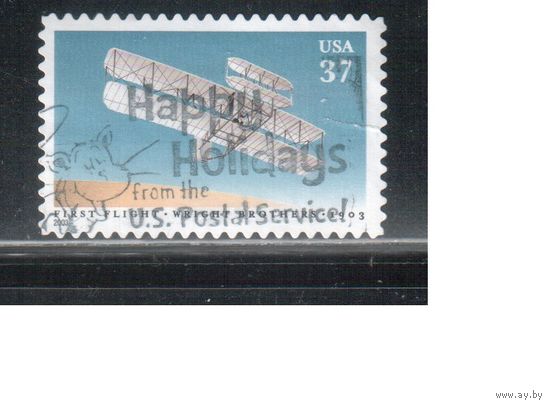 США-2003 (Мих.3743) ,  гаш. , Авиация, Самолет (одиночка),(2)