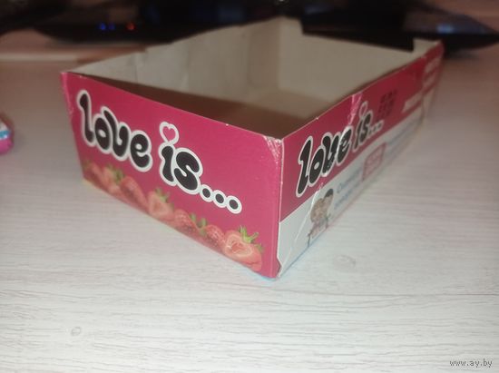 Упаковка от конфет love is,лав ис, Любовь это....