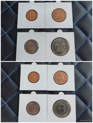 Распродажа !!! Сьерра-Леоне 4 монеты (1/2, 1, 10, 50 центов) 1972-1984 гг. UNC