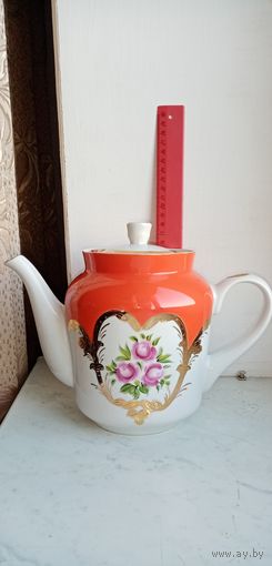 Чайник ссср.позолота.
