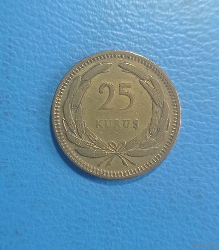 Турция 25 куруш 1956 год