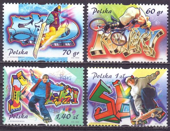 Польша 1999 3764-67 2,8e Молодежный спорт MNH