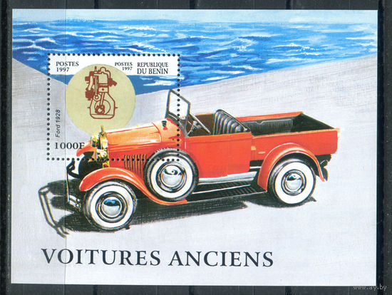 Бенин - 1997г. - Автомобили - полная серия, MNH [Mi bl. 30] - 1 блок