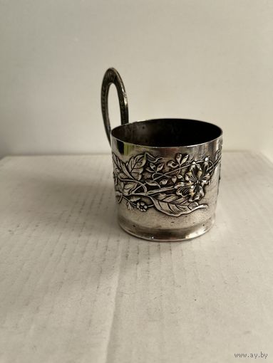 ПОДСТАКАННИК "КОЛОКОЛЬЧИКИ".ПЛАТИНОПРИБОР. ВТОРОЙ ВАРИАНТ. СМ.ФОТО И ОПИСАНИЕ.