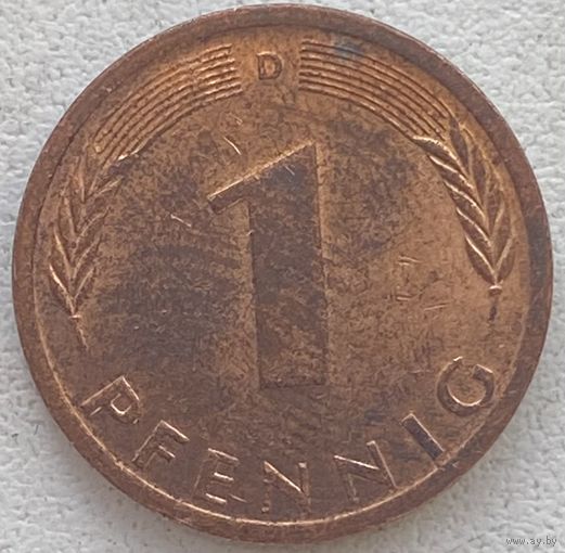 Германия 1 пфенниг 1972 г. D