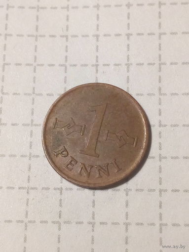 5 пенни Финляндия 1966 год