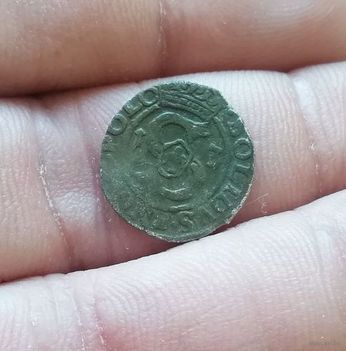 Шеляг солид 1613 г орел Редкий !