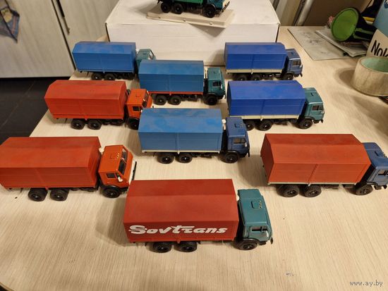 10шт Камазов+АМО ЗИЛ Модели авто СССР