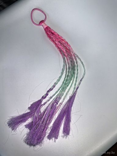 Резинка-хвост с косичками для девочки