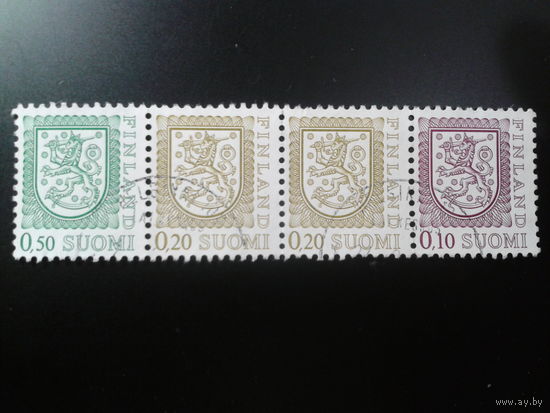 Финляндия 1978 стандарт, герб сцепка из буклета