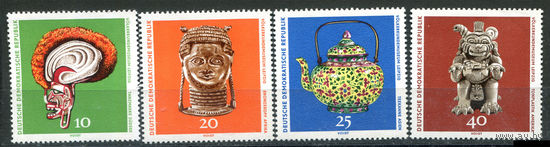 ГДР - 1971г. - Экспонаты музея народного искусства - 4 марки - полная серия, MNH,1 марка с незначительной вмятинкой [Mi 1632-1635]. #O-Se-Z-1-34
