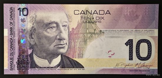 Канада 10 долларов 2005 года. Тип P-102A. Состояние UNC
