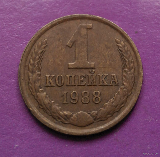 1 копейка 1988 года СССР #06