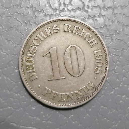 10 пфеннигов 1908 г.