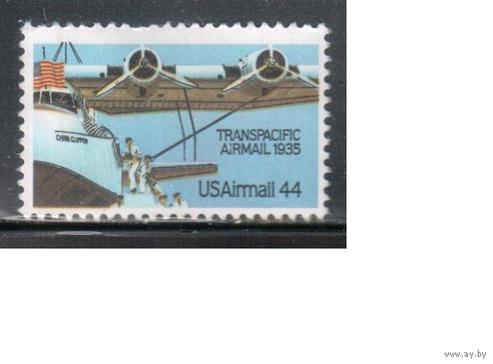 США-1985, (Мих.1727),  * (без клея), Авиация, Самолеты(одиночка)