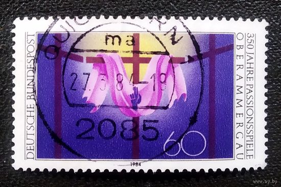 Марка Германия 1984 год 350 лет спектаклю "Страсти Христовы"
