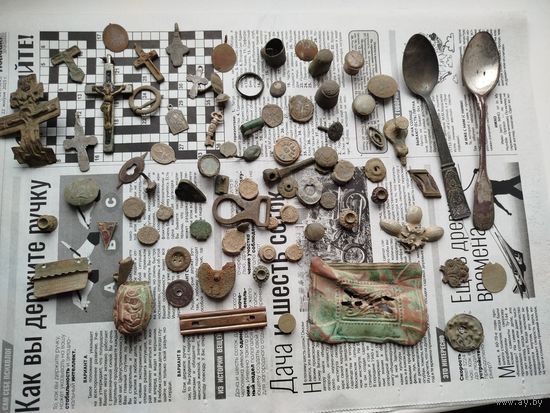 Лот старинных мелачей,с рубля