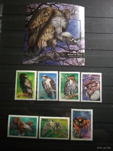 Танзания 1994 г. Птицы.