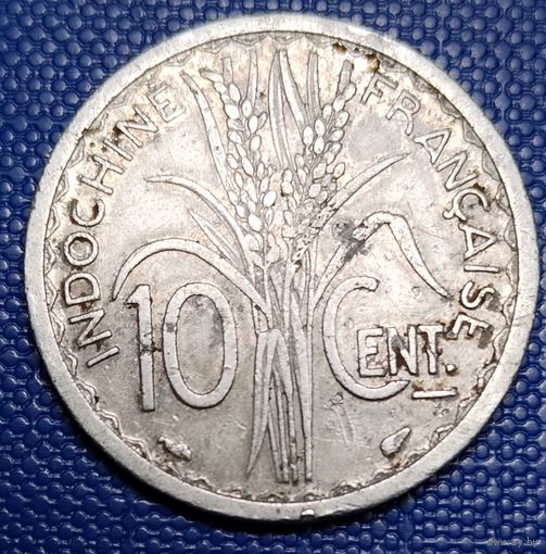 Французский Индокитай 10 сантимов 1945 г.